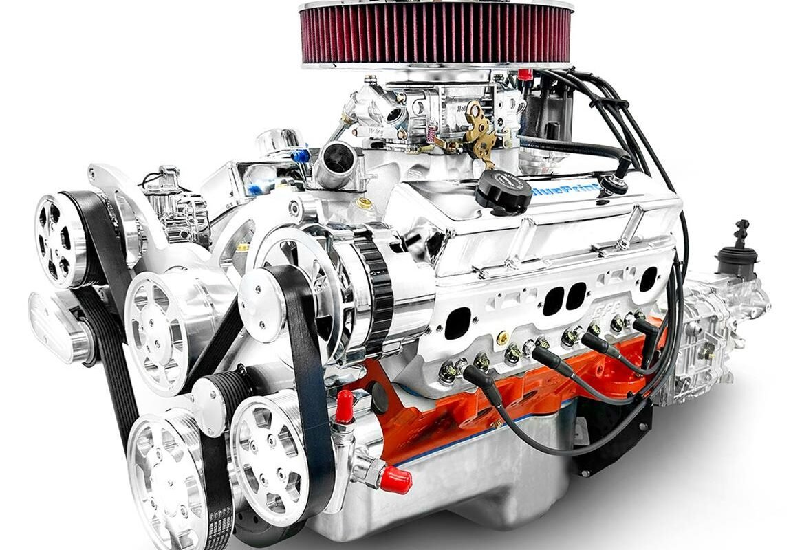 BluePrint Engines B454KTKX SBC 454/563HP w/ TKX, Carbureted, Pol.