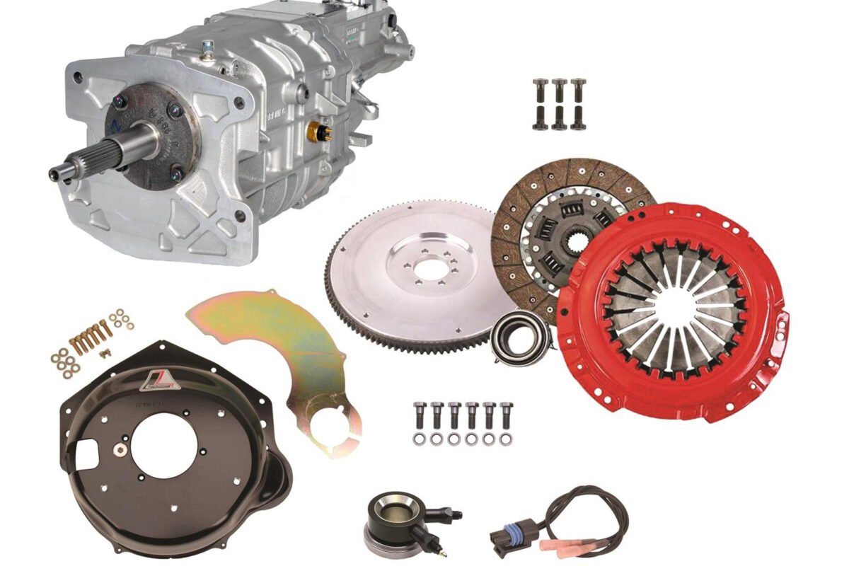 SBC 86-up Tremec TKX 5 Speed Transmission Installation Kit, 500HP