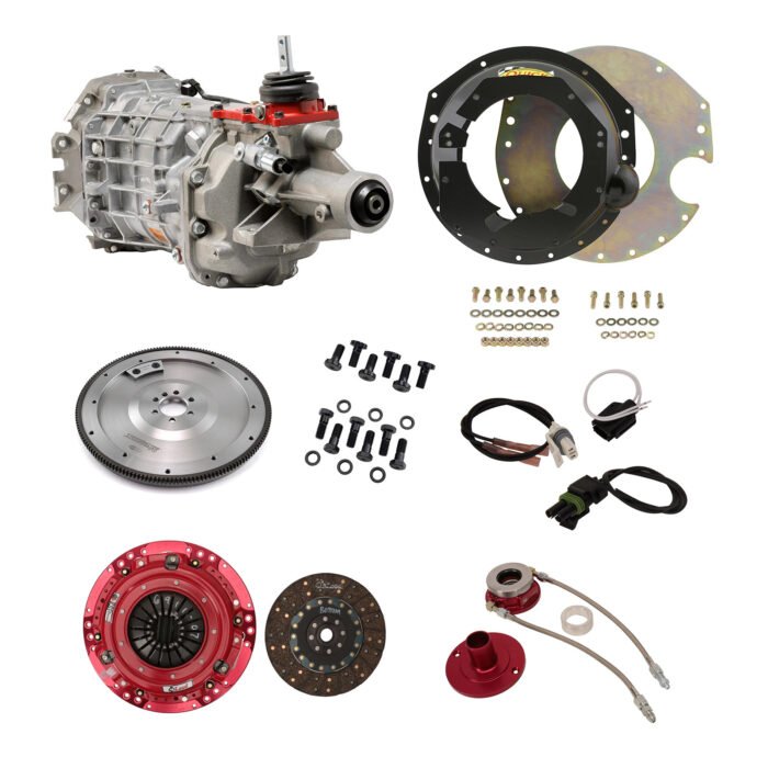 SBC 86-up Tremec T56 6 Speed Transmission Installation Kit, 700HP