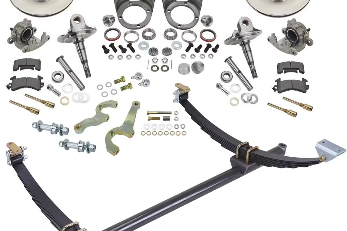 46 Inch Gasser Ford Axle/Spindle/Brake Kit 5 on 4-3/4 GM Bolt Pattern