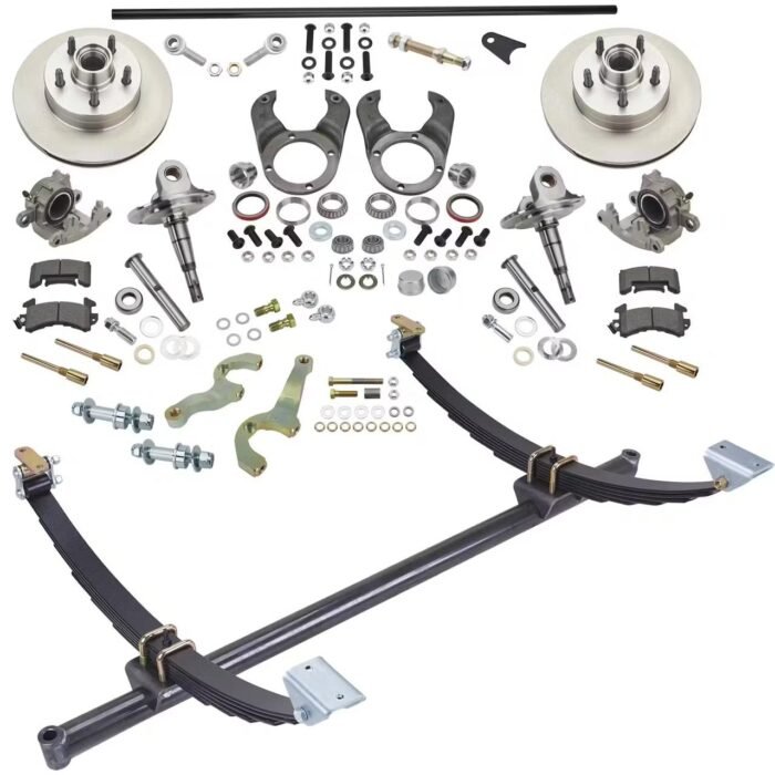 46 In Gasser Ford Axle/Spindle/Brake Kit 5 on 4-1/2 Mopar Bolt Pattern