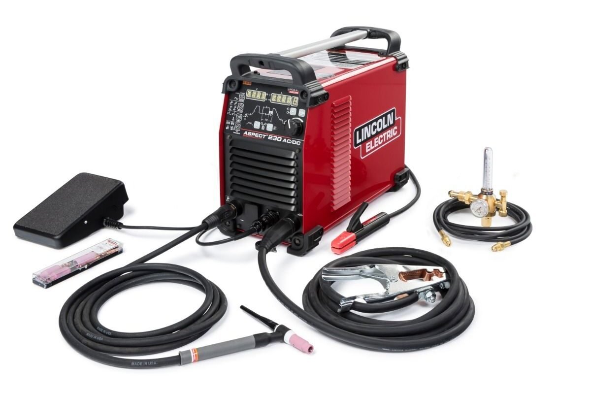 LINCOLN ASPECT 230 AC/DC TIG WELDER AIR COOLED ONE-PAK (K4341-1)