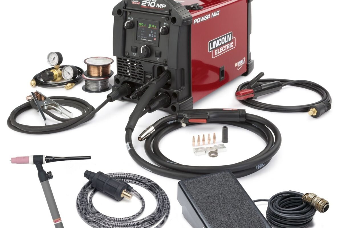 LINCOLN POWER MIG 210 MP WELDER W/ TIG KIT AND HD CART (K4195-2)