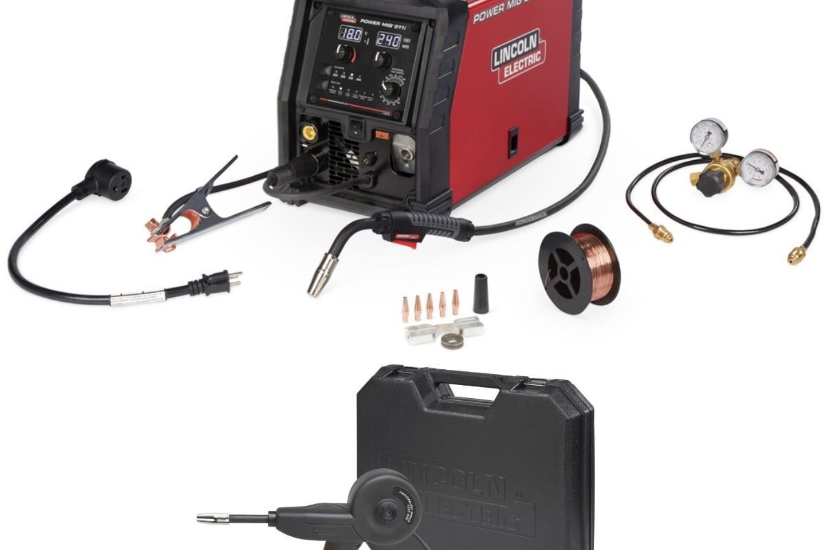 LINCOLN POWER MIG 211I MIG WELDER W/SPOOLGUN (K6080-1)