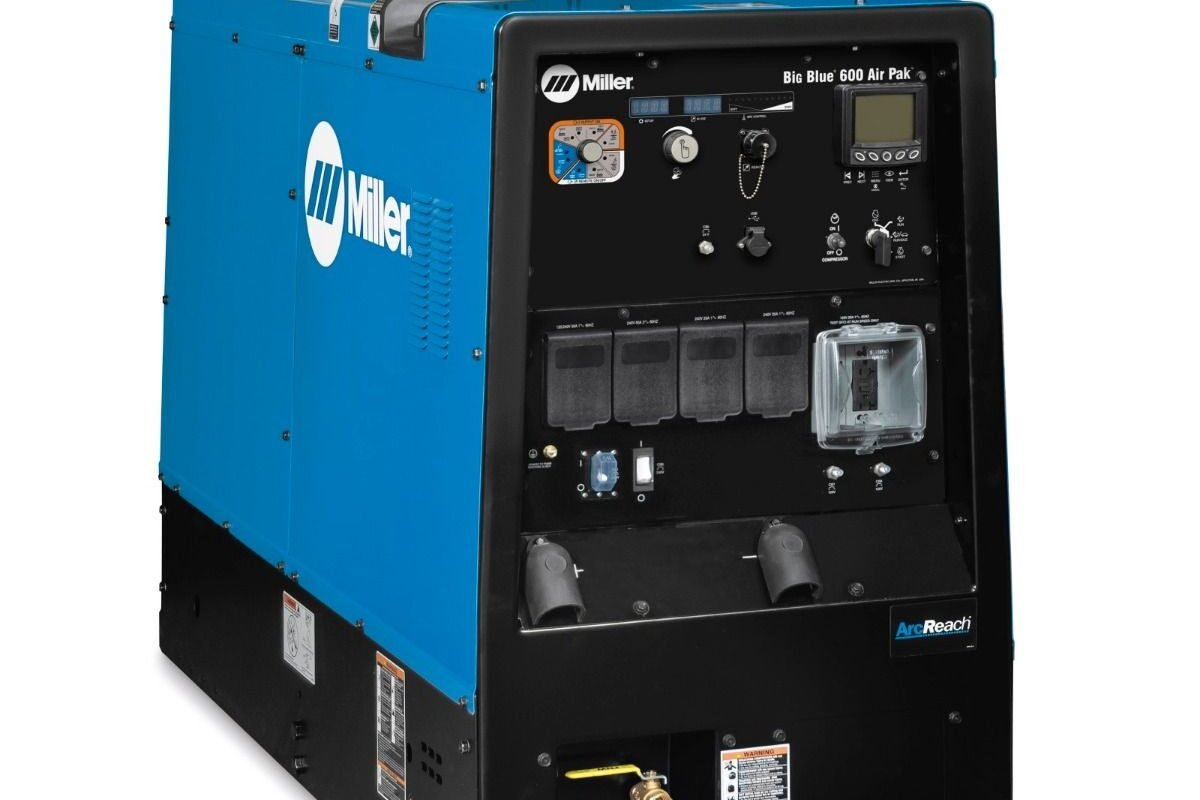 MILLER BIG BLUE 600 AIR PAK WELDER/GENERATOR W/ARCREACH (907750)