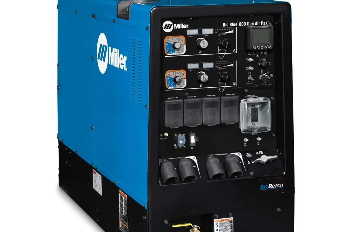 MILLER BIG BLUE 800 DUO AIR PAK WELDER/GENERATOR W/ARCREACH (907752)