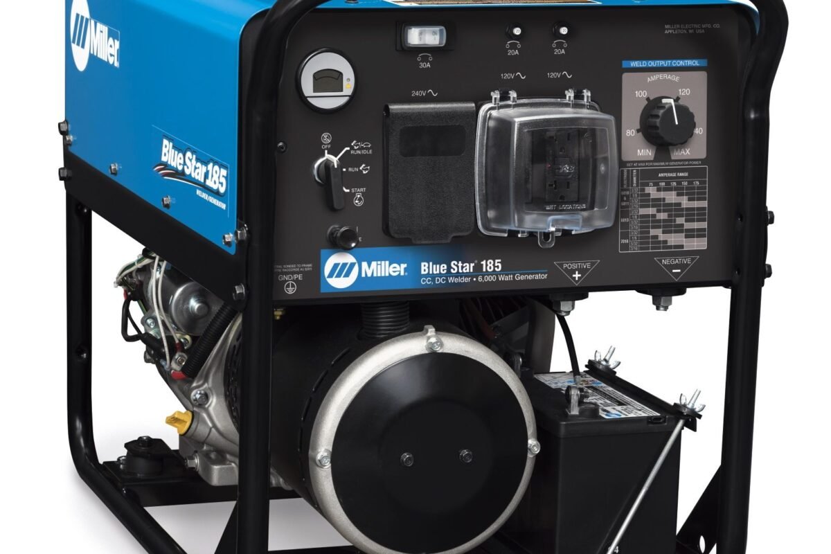 MILLER BLUE STAR 185 WELDER/GENERATOR WITH GFCI RECEPTACLES (907664)