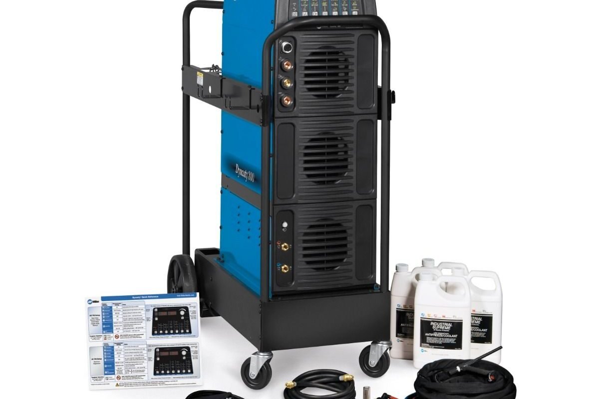 MILLER DYNASTY 800 TIG WELDER AND WATER-COOLED PACKAGE WITH FOOT CONTROL (951696)