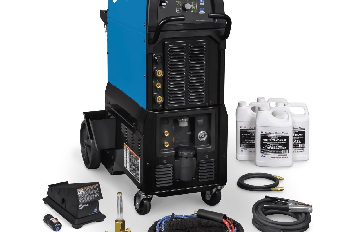 MILLER SYNCROWAVE 400 AC/DC TIG AND STICK WELDER COMPLETE W/WIRELESS FOOT CONTROL (951873)