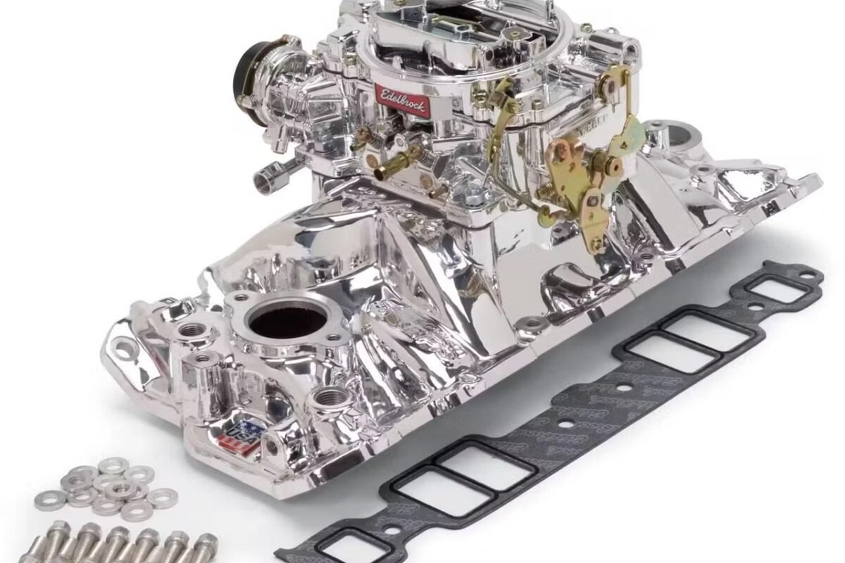 Edelbrock 2004 Performer Single-Quad Intake Manifold/Carb Kit